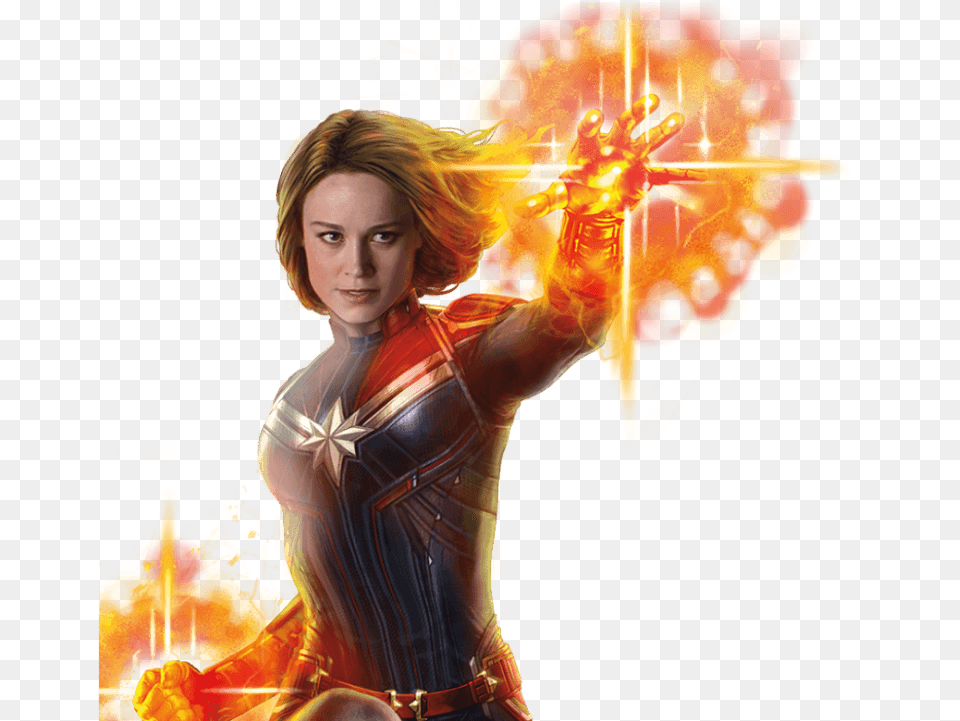 Captain Marvel Character Logo Captain Marvel Movie, Adult, Person, Graphics, Woman Free Transparent Png