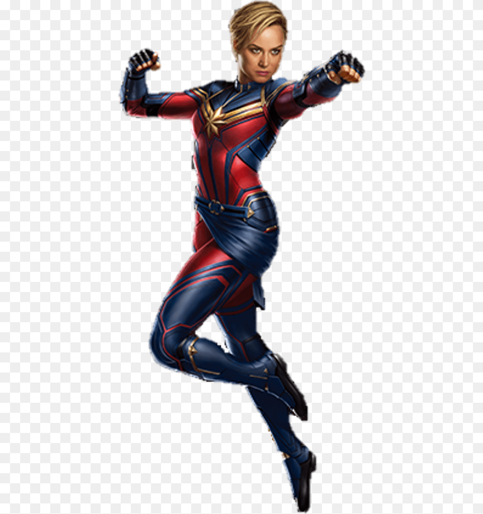 Captain Marvel Endgame Costume, Adult, Person, Female, Clothing Png Image