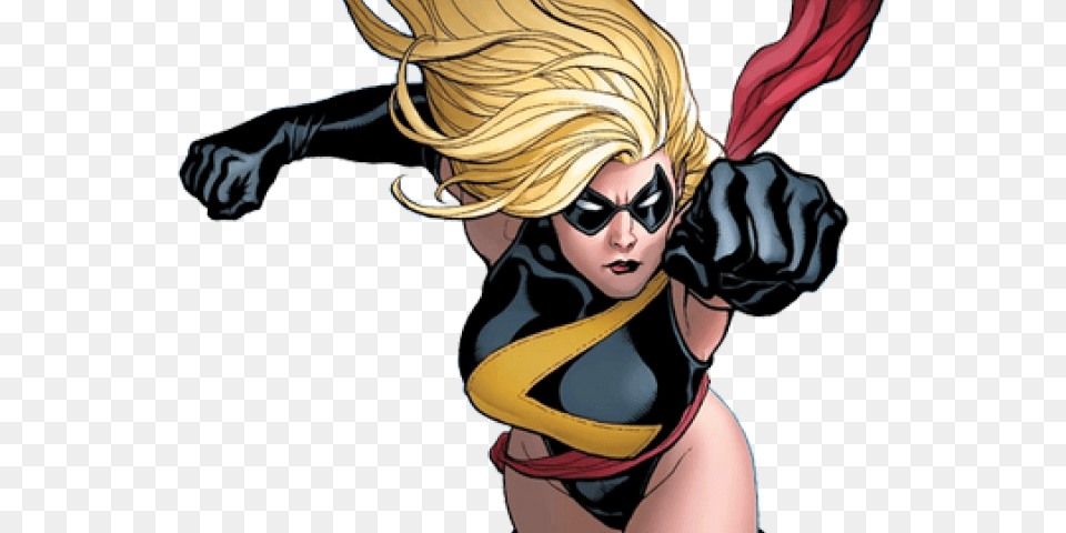 Captain Marvel First Costume, Adult, Book, Comics, Female Free Transparent Png