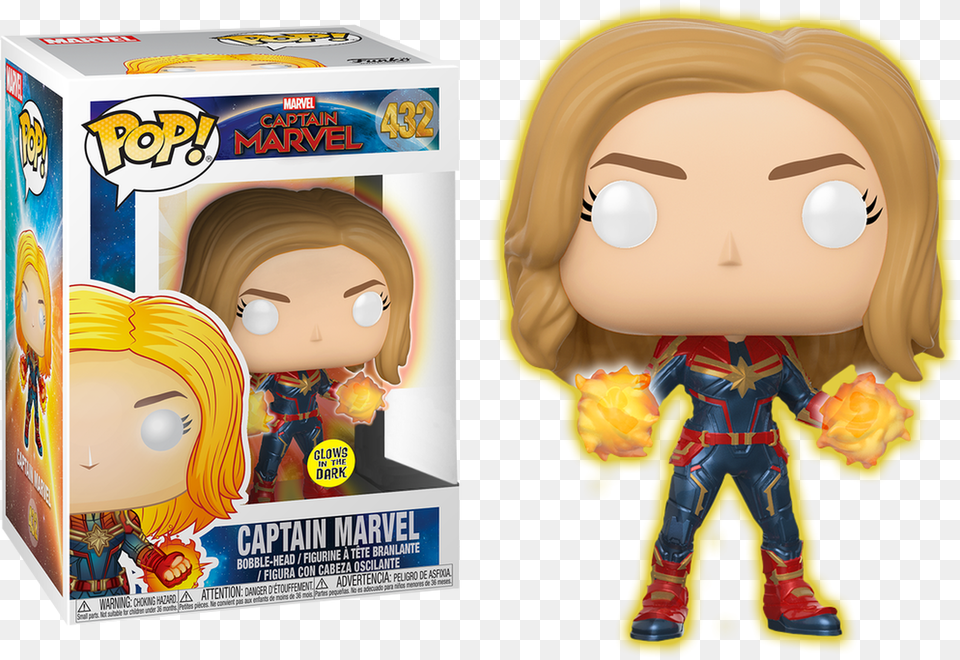 Captain Marvel Funko Pops, Baby, Person, Toy, Doll Png Image