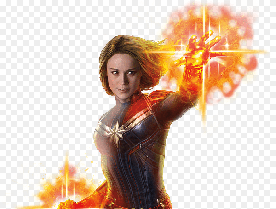 Captain Marvel Image Carol Danvers, Adult, Person, Woman, Graphics Free Png Download