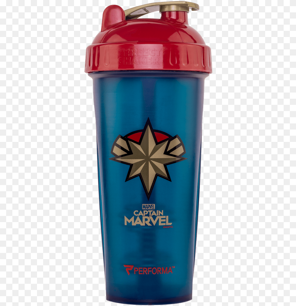 Captain Marvel Shaker Cup Collection Original Water Perfectshaker, Bottle Free Png