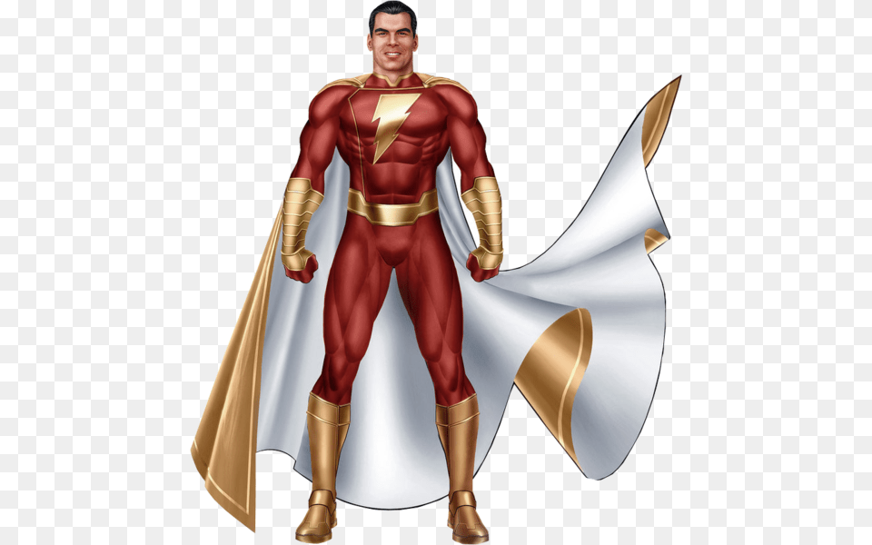 Captain Marvel Super Hero Captain Marvel, Cape, Clothing, Costume, Person Png Image
