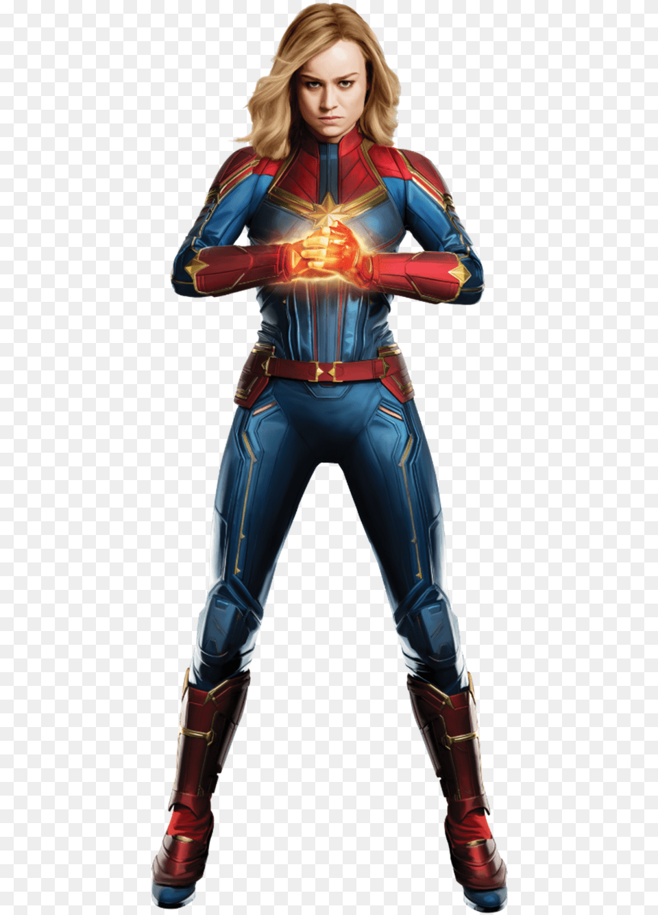 Captain Marvel Transparent Background, Adult, Clothing, Costume, Female Free Png Download