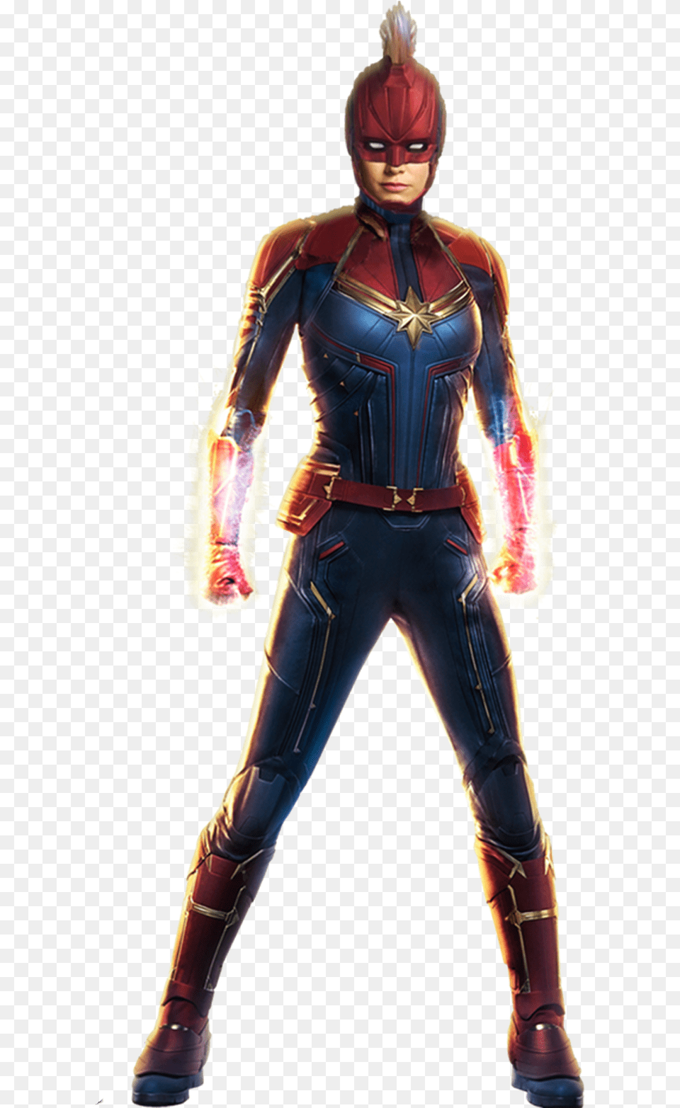 Captain Marvel White Background, Adult, Female, Person, Woman Png