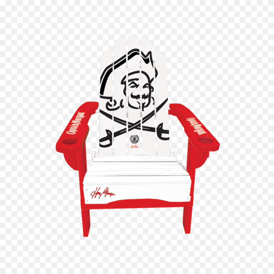 Captain Morgan Adirondack Chair, Furniture, Person, Face, Head Png