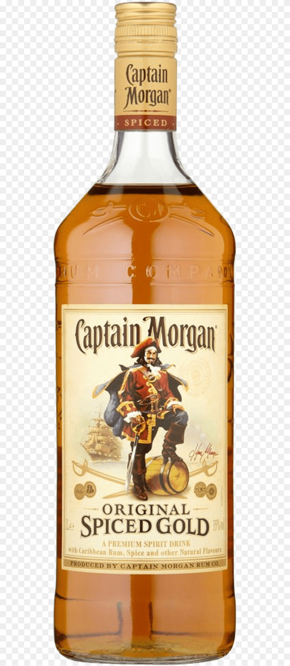 Captain Morgan Bottle Brand Of Rum Diageo, Alcohol, Beverage, Liquor, Adult Png