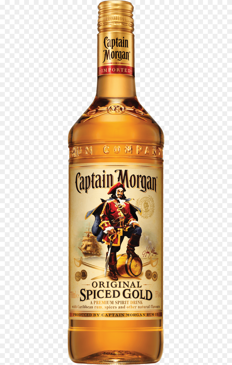 Captain Morgan Original Spiced Gold Captain Morgan Spiced Gold Amp Cola, Alcohol, Beverage, Liquor, Adult Free Png