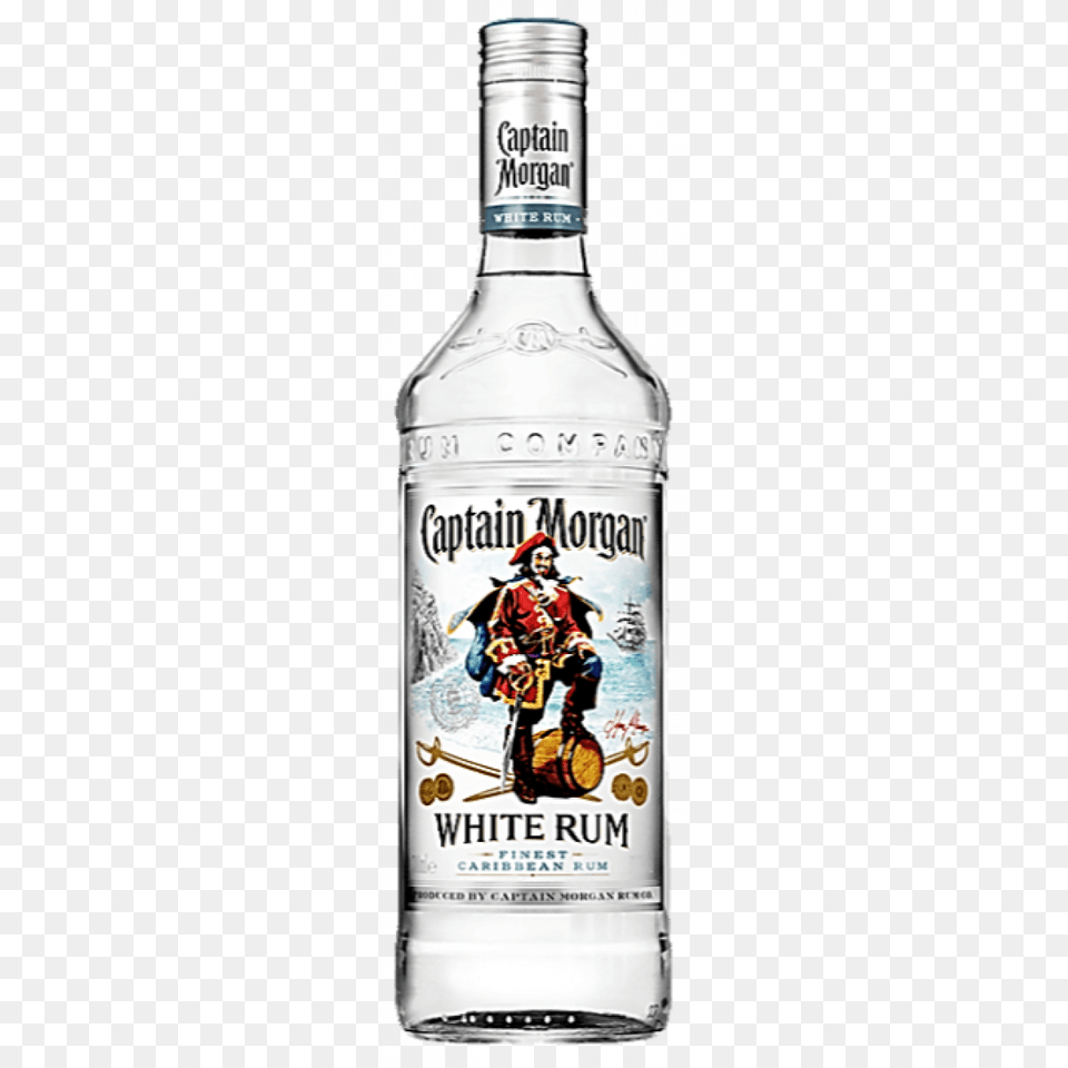 Captain Morgan White Rum Molloys Liquor Stores, Alcohol, Beverage, Adult, Person Png