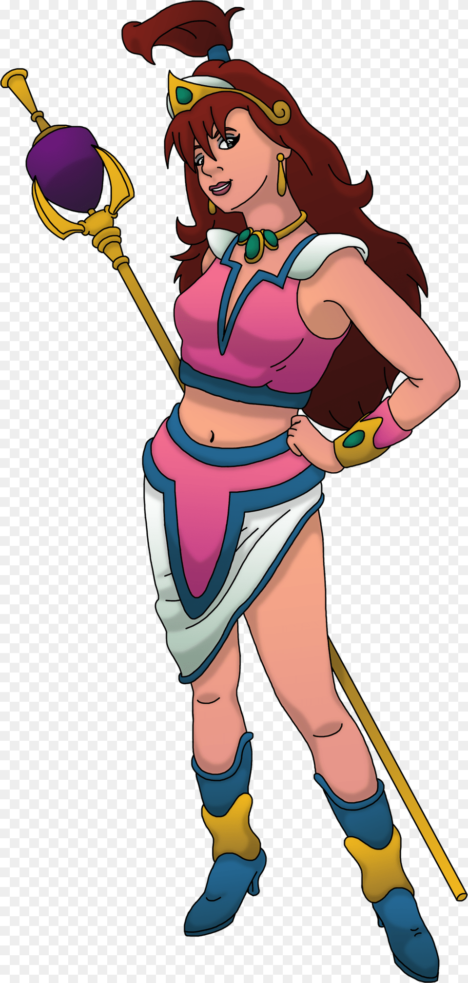 Captain N Fan Art Cartoon, Adult, Person, Female, Woman Free Png