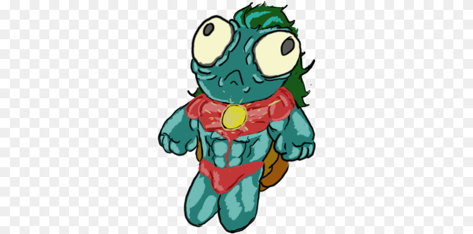 Captain Planet Turtle Cartoon, Baby, Person, Face, Head Free Png Download