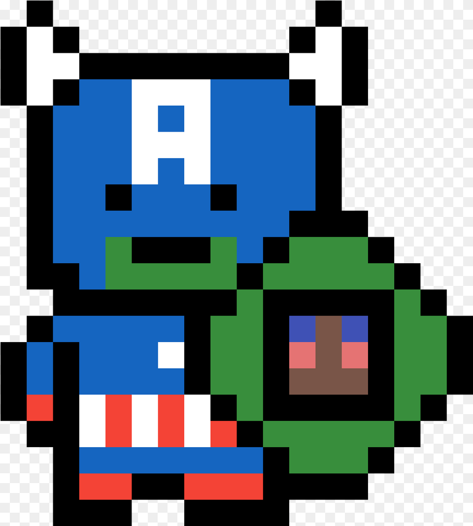 Captain Shrek With Donkey Shield Capitao America Minecraft Pixel Art, First Aid Png
