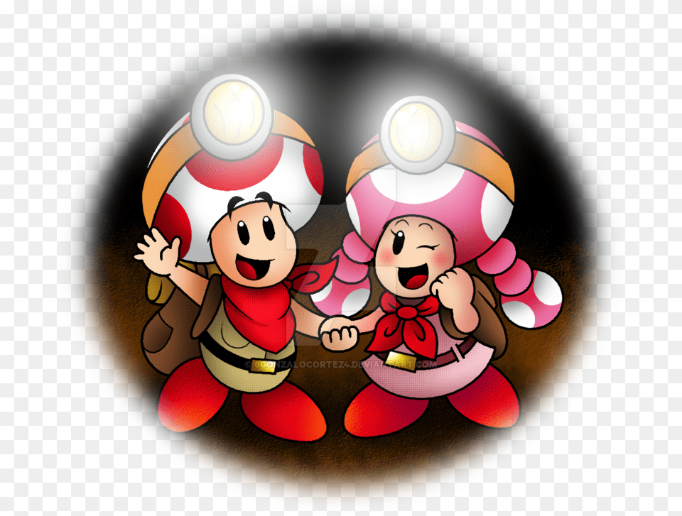 Captain Toad And Toadette By 6gonzalocortez4 D8fvrn2 Super Toad And Toadette, People, Person, Baby, Face Png