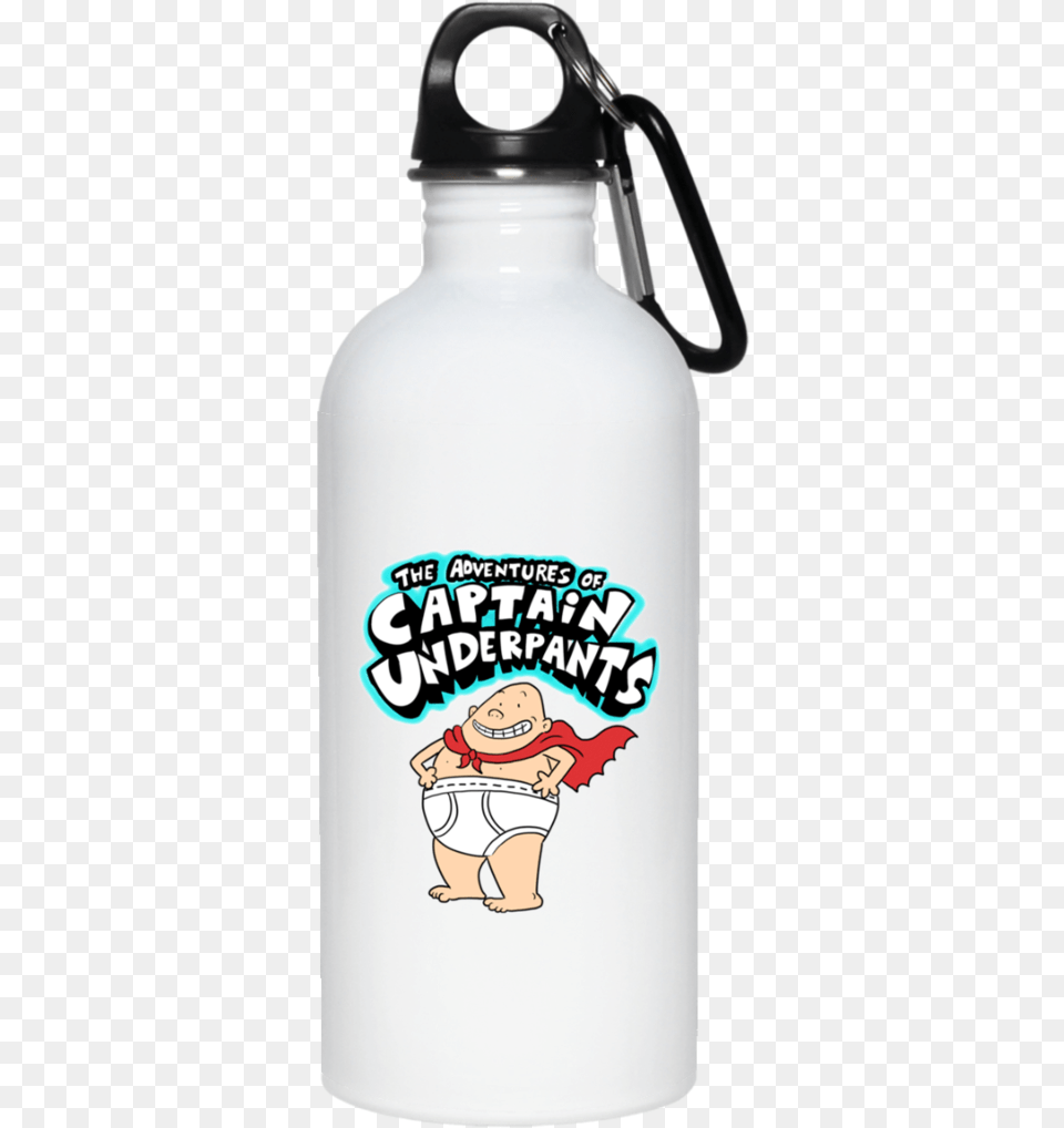 Captain Underpants 20 Oz Water Bottle, Water Bottle, Baby, Person, Shaker Png