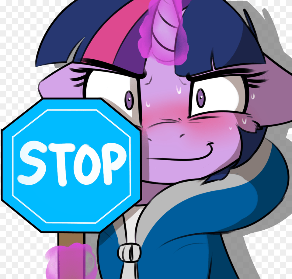 Captainpudgemuffin Blushing Clothes Edit Floppy Undertale Sans Stop Sign, Symbol, Road Sign, Baby, Person Free Png Download