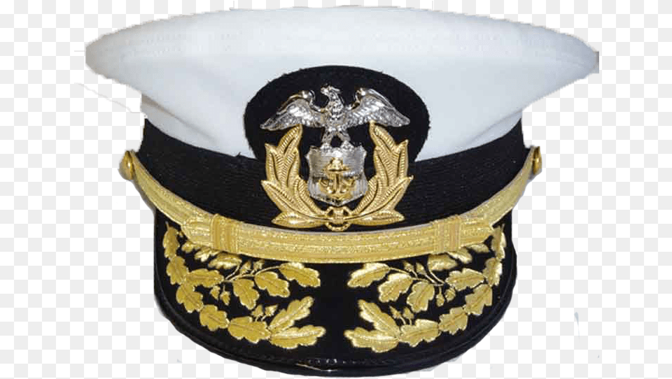 Captains Hat Indian Navy Uniform Cap, Clothing, Baseball Cap, Logo, Wedding Free Png Download