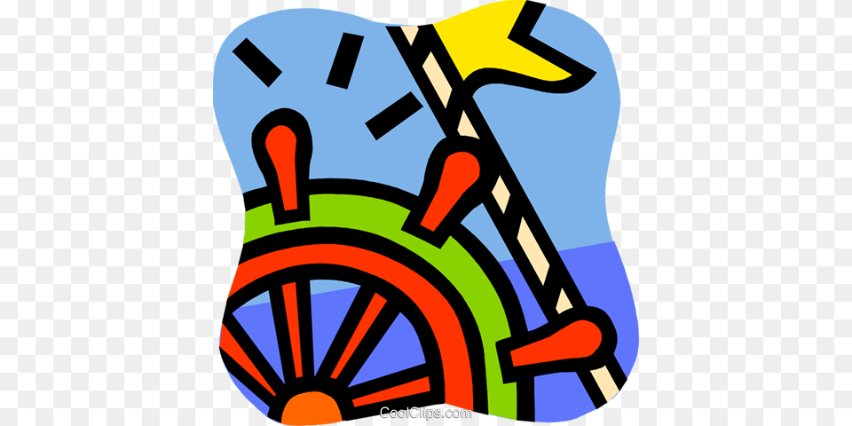 Captains Wheel Royalty Vector Clip Art Illustration, Machine, Dynamite, Weapon, Chair Free Png