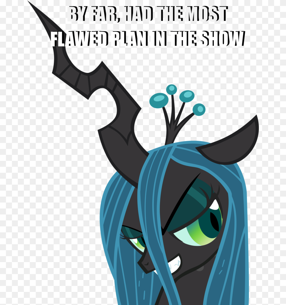 Caption Evil Grin Grin Image Macro Insult Meme My Little Pony Queen Chrysalis, Book, Comics, Publication, Art Free Transparent Png