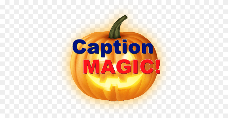 Caption Magic Halloween U2013 Apps Transparent, Vegetable, Pumpkin, Produce, Plant Free Png Download