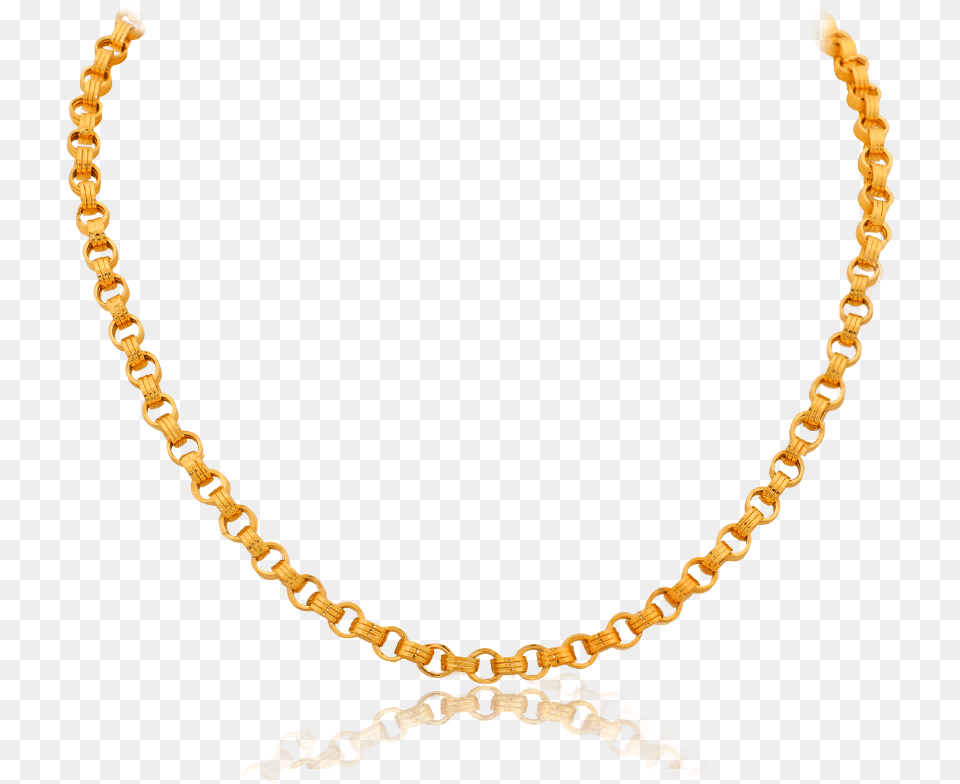Captivating Gold Interlock Gents Chain Transparent Chain, Accessories, Jewelry, Necklace Free Png