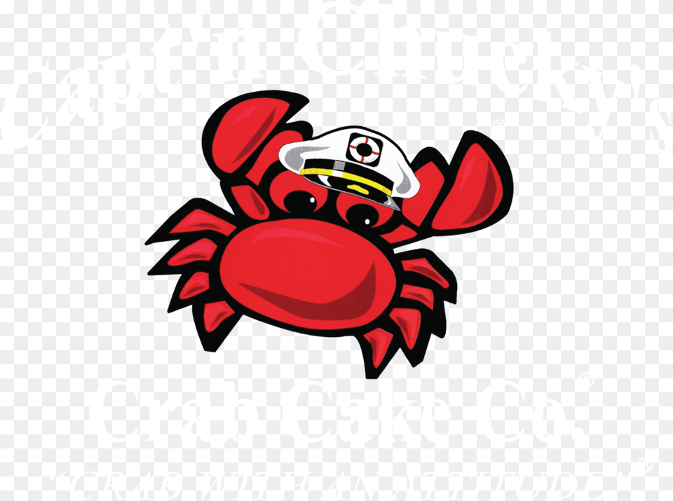 Captn Chucky Logo Registered Crab With An Attitude, Food, Seafood, Animal, Sea Life Free Transparent Png