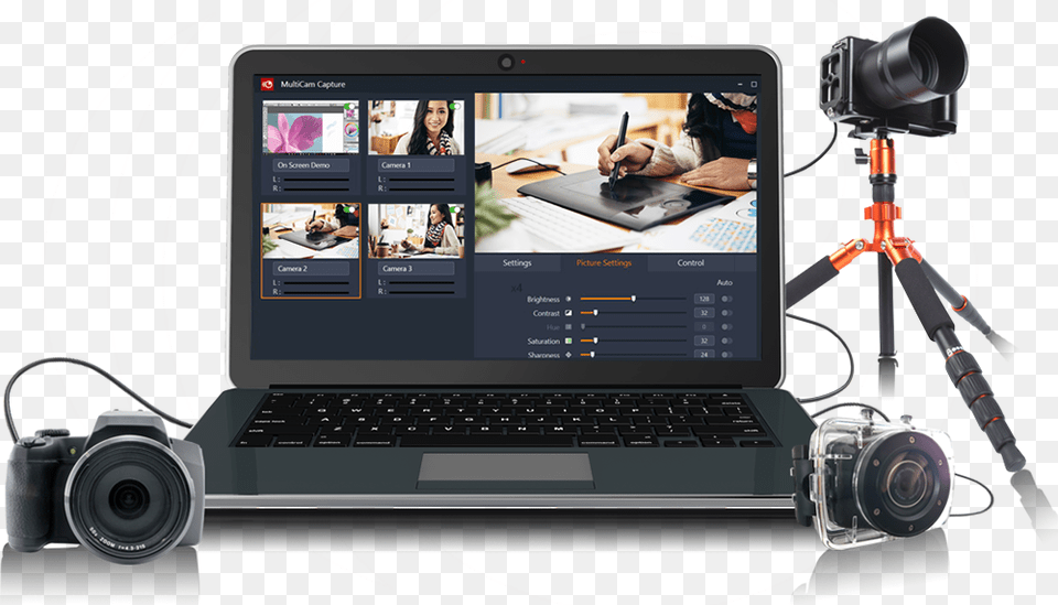 Capture Video Personal Computer, Laptop, Electronics, Pc, Camera Free Png