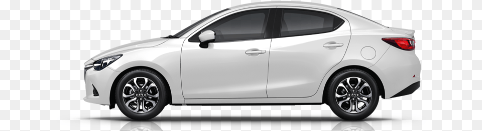 Car 04 Arctic White 2017 Mazda 2 V Sedan Aluminum Metallic, Vehicle, Transportation, Alloy Wheel, Tire Free Png