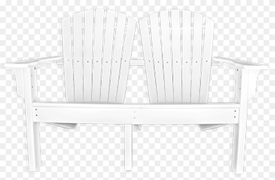 Car 13 Cls Curved Adirondack Loveseat Bench, Furniture, Chair Free Png Download