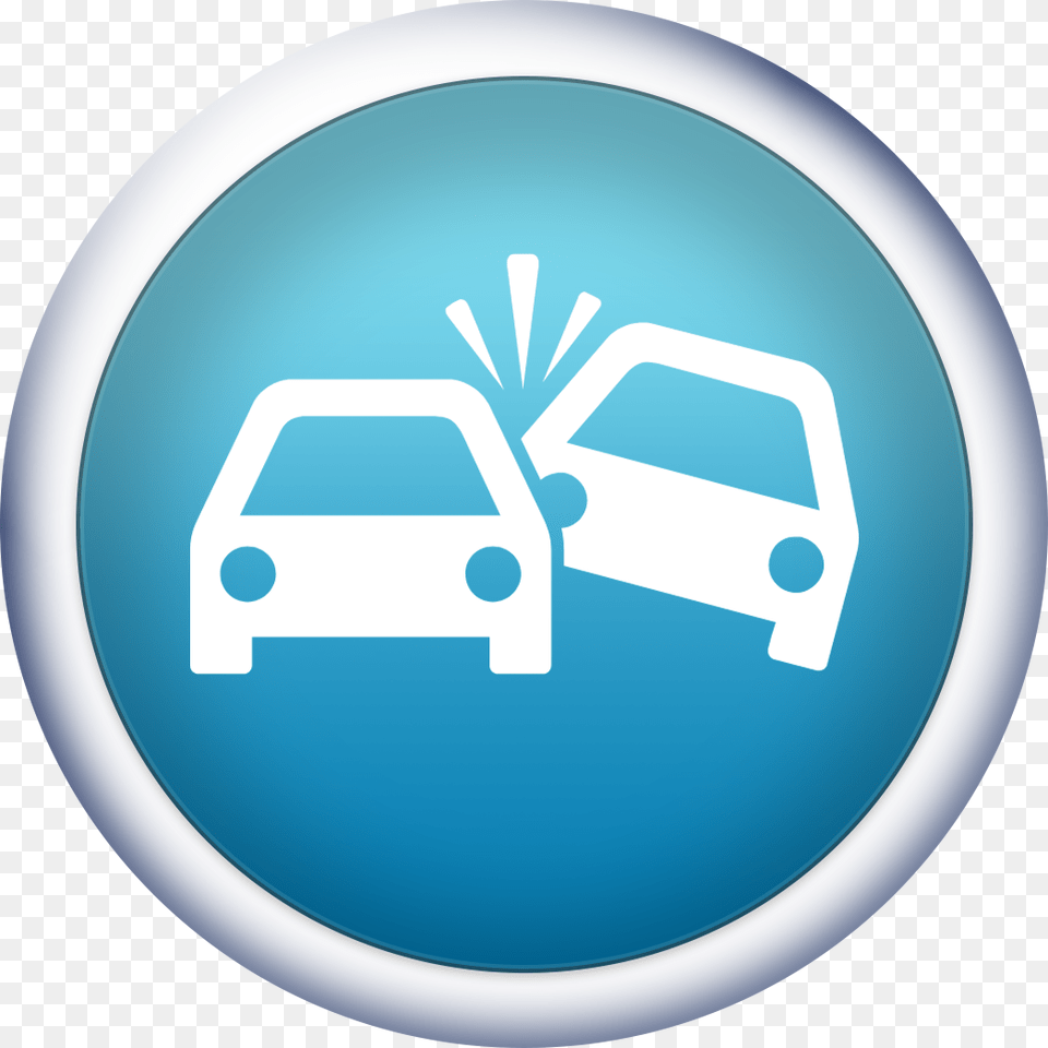 Car Accident Icon Transparent, Sign, Symbol, Disk Free Png Download