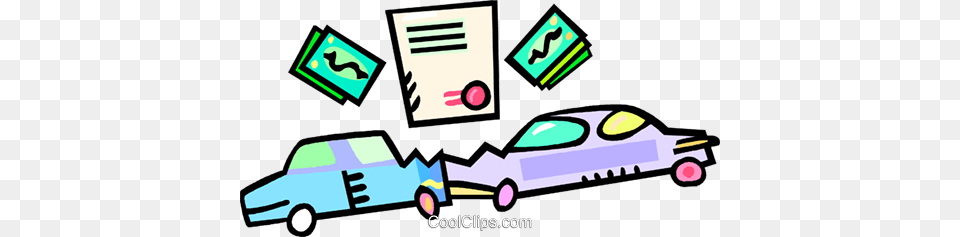 Car Accident Royalty Vector Clip Art Illustration, Graphics, Device, Grass, Lawn Free Transparent Png
