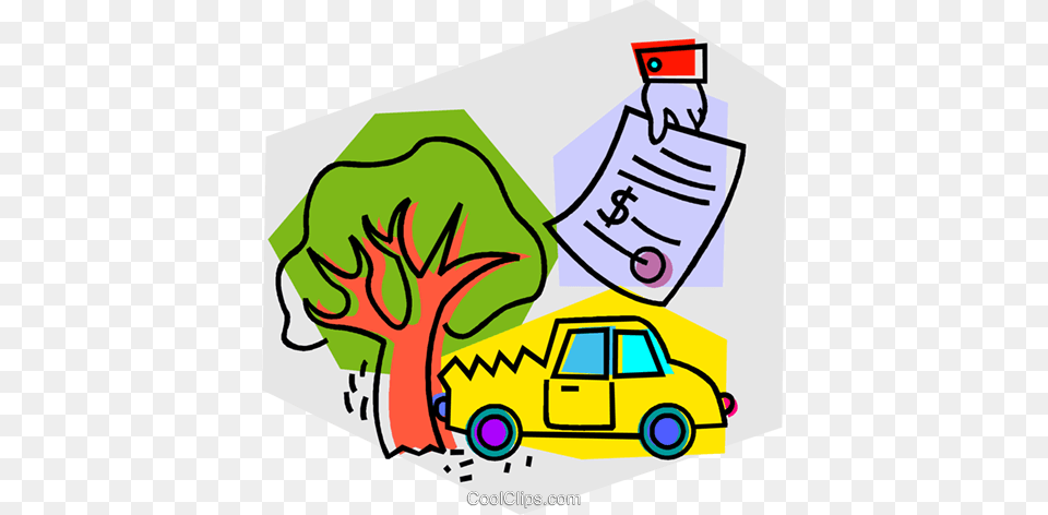Car Accident With Repair Bill Royalty Vector Clip Auto Insurance Clip Art, Transportation, Vehicle, Machine, Wheel Free Transparent Png