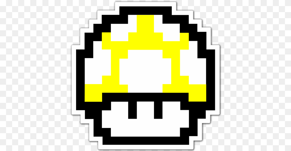 Car Amp Motorbike Stickers Mario Mushroom Yellow, First Aid Png