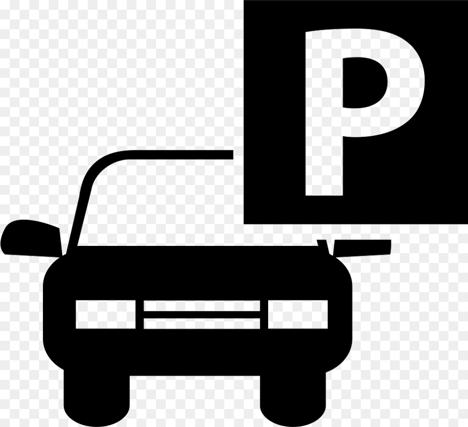 Car And Parking Sign Icone Estacionamento, Stencil, Tool, Device, Plant Free Png