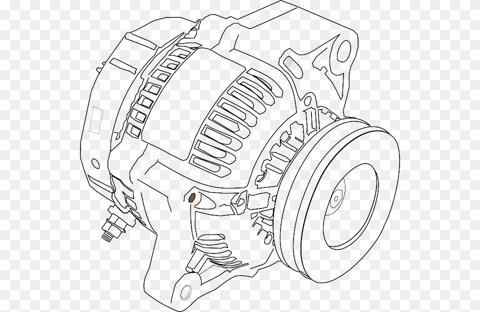 Car Battery Alternator Alternator Clip Art, Spoke, Machine, Motor, Weapon Png Image