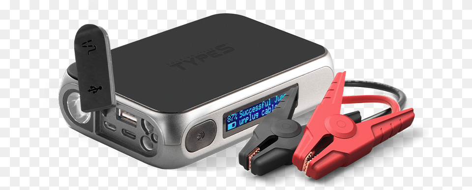 Car Battery Jump Starter Portable, Electronics, Adapter, Device, Transportation Png