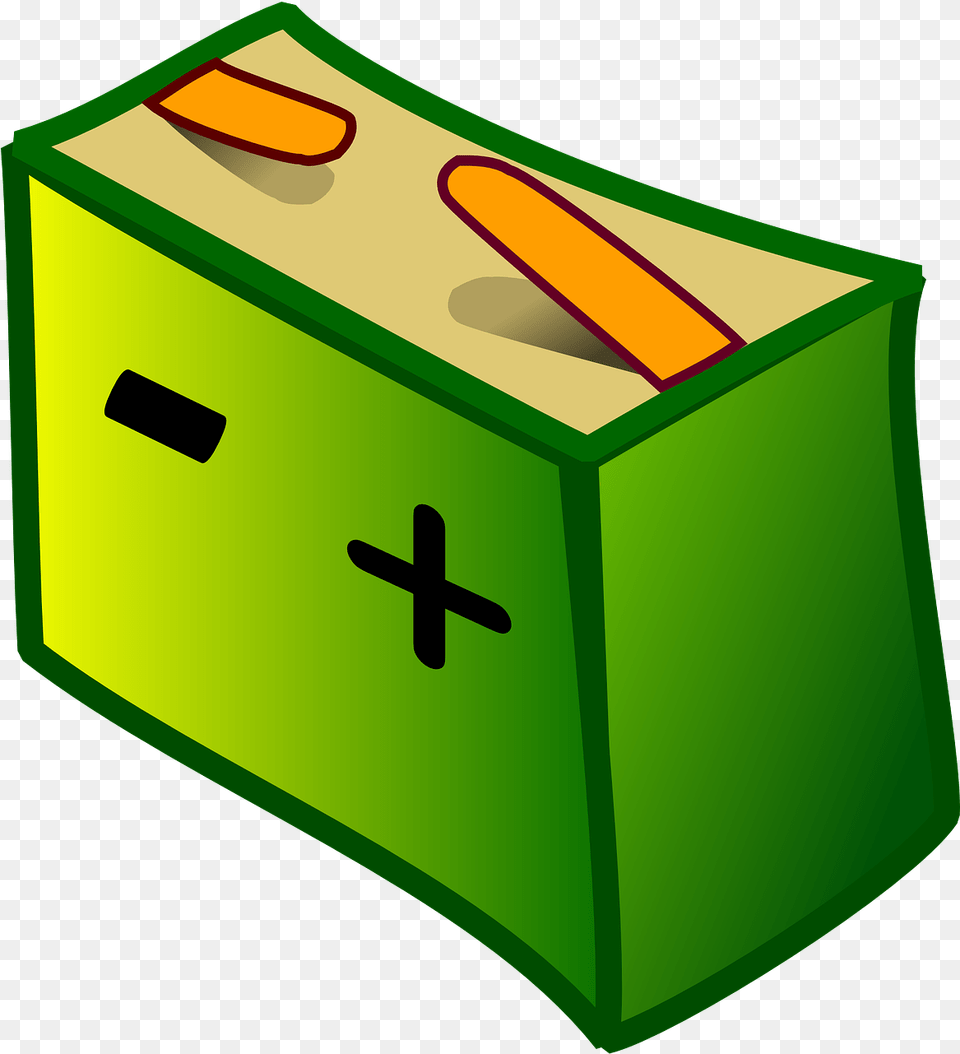 Car Battery Power Batterie Clipart, Box, Cardboard, Carton Free Png Download