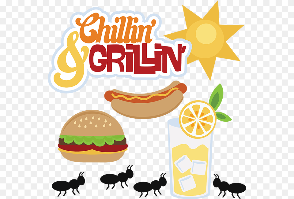 Car Bbq Clipart Hot Dogs And Burgers Clipart, Food, Lunch, Meal, Advertisement Png Image