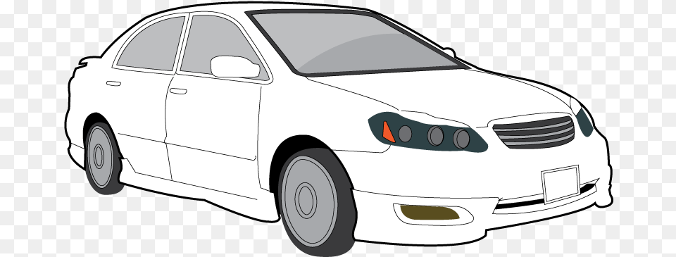 Car Black And White Alien Super Clipart Clipart Black And White Car, Sedan, Transportation, Vehicle, Machine Free Png Download