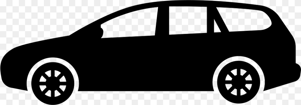 Car Black And White Side View Sedan Car Icon, Stencil, Alloy Wheel, Vehicle, Transportation Png Image