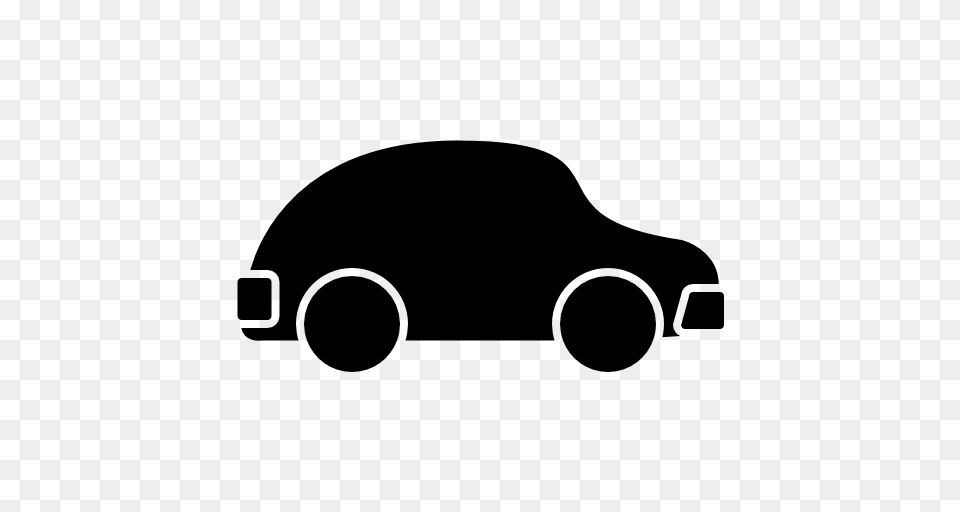 Car Black Rounded Shape Side View Vector Icons Designed, Stencil, Silhouette, Device, Grass Png Image
