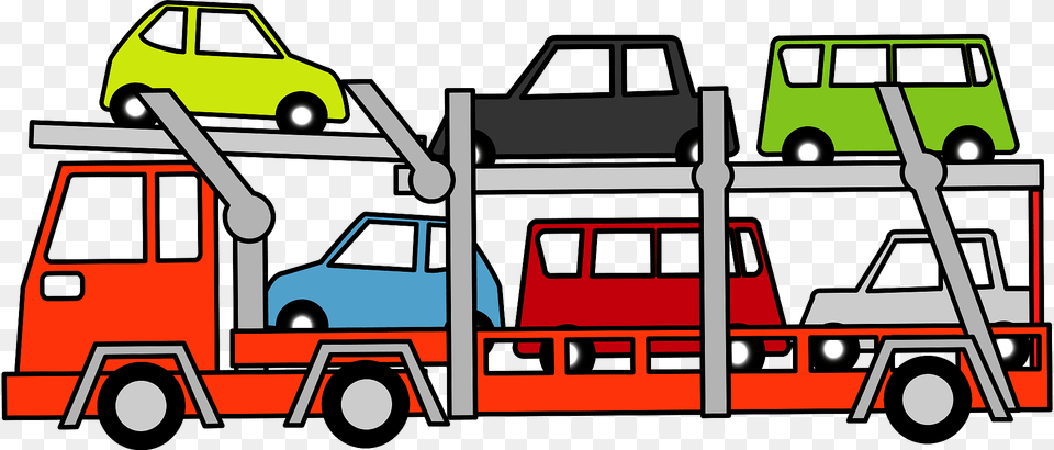 Car Carrier Trailer Clipart, Tow Truck, Transportation, Truck, Vehicle Free Png Download