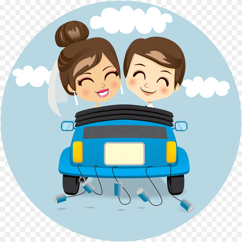 Car Cartoon Couple, Face, Head, Person, Adult Free Transparent Png