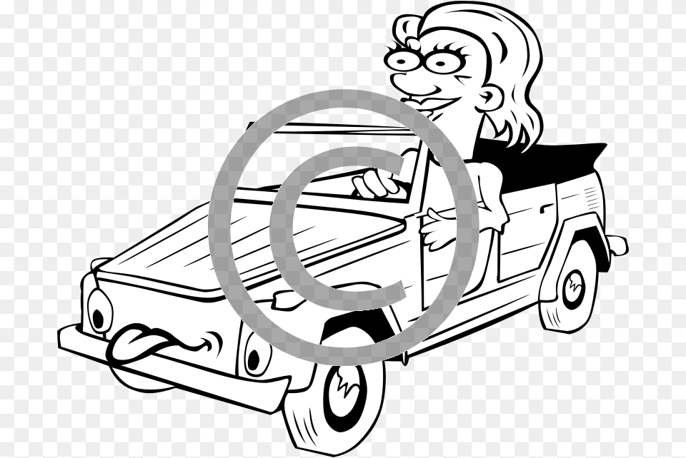 Car Cartoon Images Black And White, Vehicle, Truck, Transportation, Pickup Truck Free Transparent Png