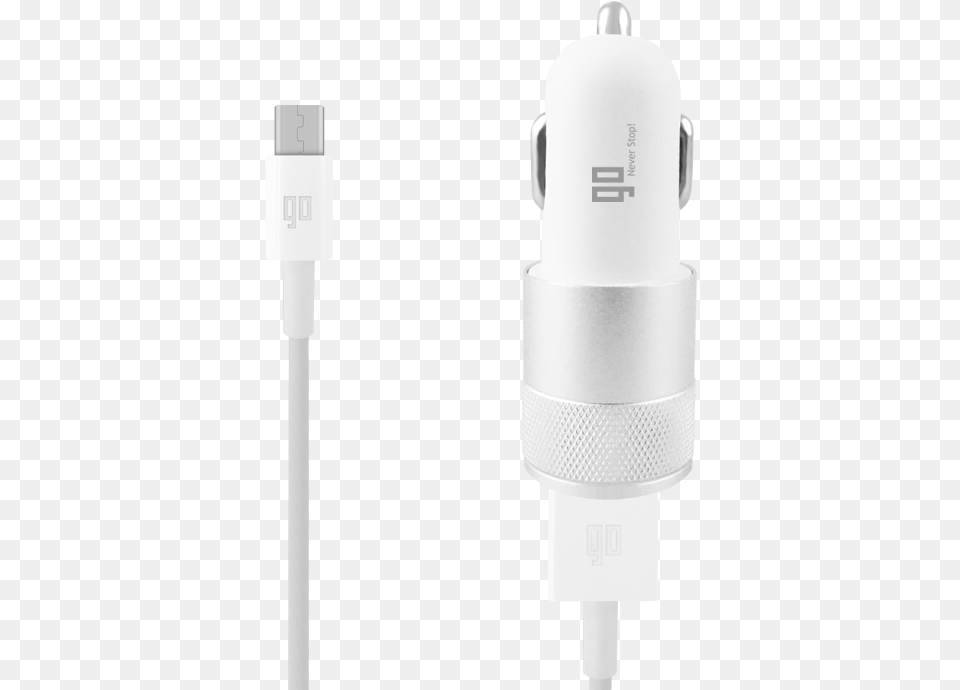 Car Charger With Microusb Connector And Extra Usb That Usb Cable, Adapter, Electronics, Bottle, Plug Free Png Download