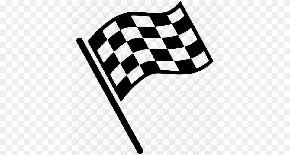 Car Chequered Flag Race Racing Icon Png