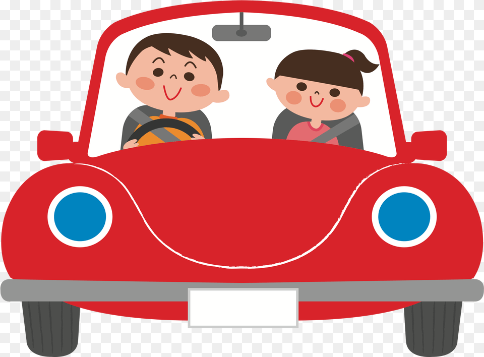 Car Clip Art Car Publicity Riding In Car Clipart, Baby, Person, Face, Head Free Png Download