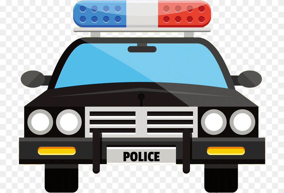 Car Clip Art Flat Cartoon Transprent Police Car Cartoon, Transportation, Vehicle Free Png