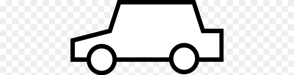Car Clipart Black And White, Silhouette, Stencil Png Image