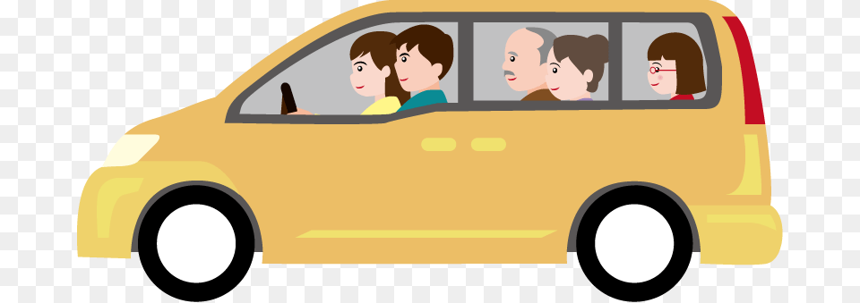 Car Clipart Family Car Mini Van Clip Art, Person, Baby, Face, Head Free Png