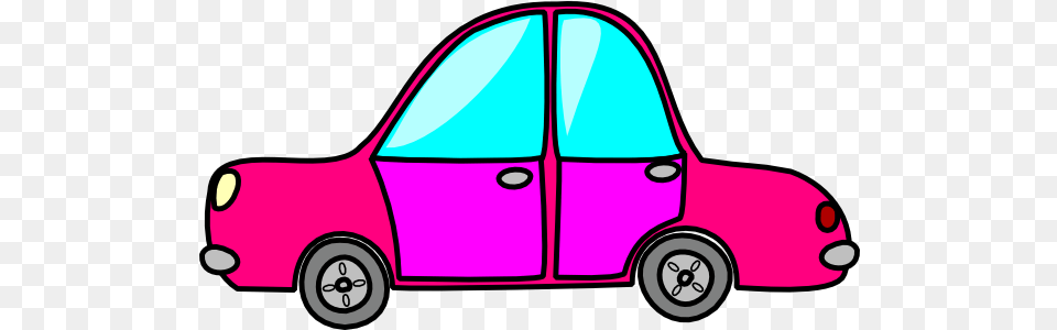 Car Clipart Pink Transparent Non Living Things Cartoon, Machine, Spoke, Alloy Wheel, Car Wheel Png